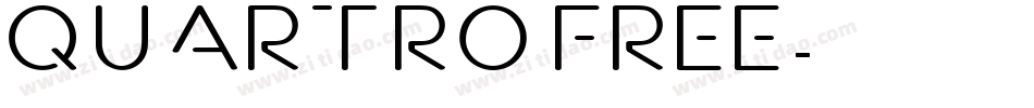 quartro free字体转换